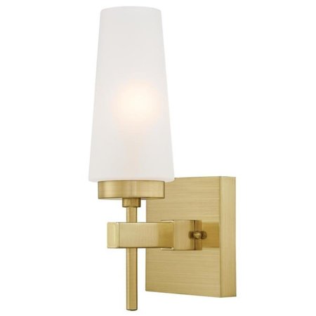 BRILLIANTBULB 1 Light Wall Champagne Brass Finish with Frosted Glass BR2690054